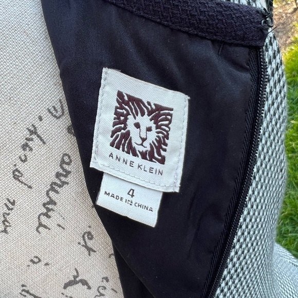 Ann Klein houndstooth sleeveless dress size 4 - Picture 7 of 7